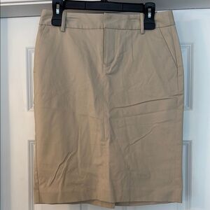 Eddie Bauer Tan Pencil Skirt Knee-Length Work